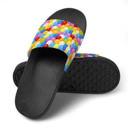 Colorful Gum Balls PVC Slippers Sandals for Women Men Open Toe Soft Cushioned Non-Slip Sandal for Indoor Outdoor4