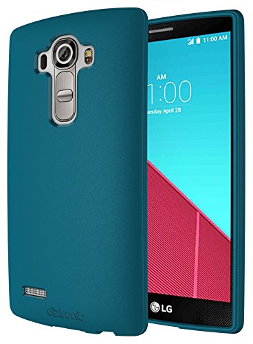 Diztronic LG G4 Case, Full Matte Soft Touch Flexible TPU Case for LG G4 - Teal Blue - (LG4-FM-TEAL)