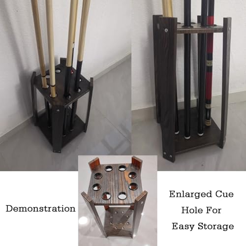 Support de rangement pour queues de billard en bois de gymnase - 6