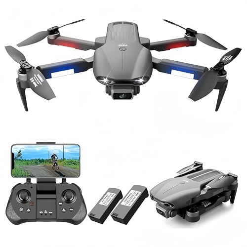 Drone with Camera for Adults 2K, GPS Drone with Brushless Motor, FPV Foldable Quadcopter for Kids Beginners, 5G WIFI Transmission, Auto Return, Follow Me, Altitude Hold,30 Mins Flight Time,2 Batteries