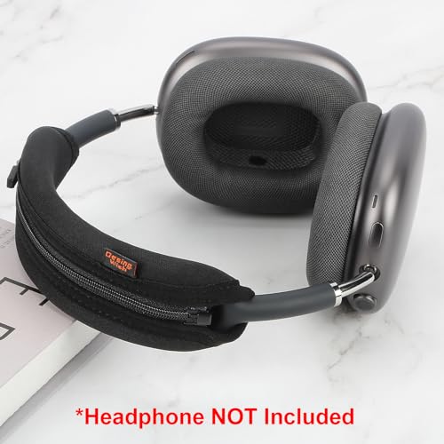 Desing Wish Headphone Cover for Apple AirPods Max, Soft Sports Fabric Replacement Headband Cushion Pad Cover Compatible with Apple AirPods Max Headphone Protector - Black - Thumbnail 3