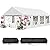 YITAHOME 13x26FT Party Tent Heavy Duty PVC Wedding Event Shelters White Upgraded Galvanized Ripple Canopy with Large Roof Removable Sidewalls & 2 Storage Bags 600D Oxford Commercial