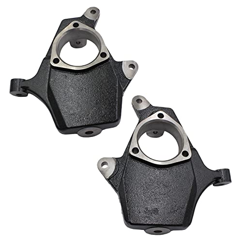2509 Drop Spindle Set / 2 Drop Lowering Spindles Set Compatible with 2007-2017 Chevrolet Chevy Silverado 1500, GMC Sierra 1500. 2007-2017 Tahoe, Suburban, Avalanche, Yukon/Yukon XL - 2WD / 4WD