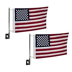 2 Pack American Boat Flag with Flag Pole