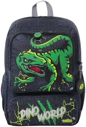 TOTTO - Mochila Infantil, Modelo Rex Dino Raptors M, Mochila Medi...