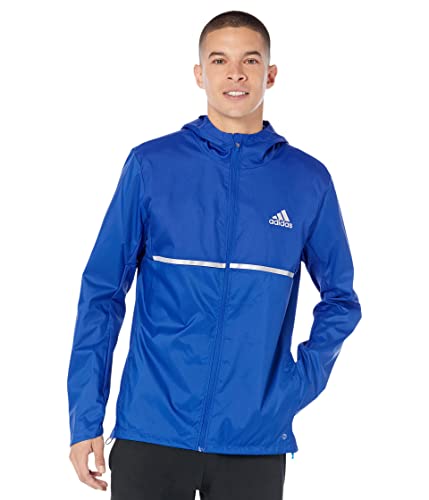 Image of adidas Men's Own The Run Jacket, Team Royal Blue/Reflective Silver, Small