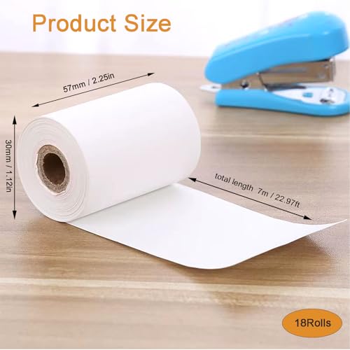 18 Rolls Thermal Paper Children's Camera, Thermal Printer Paper Roll, Thermal Paper 57 mm, Children's Camera Paper Rolls - Image 4