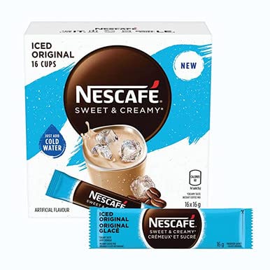 Nescafe Sweet & Creamy Iced Coffee, Instant Coffee Sachets, 16X16G {Imported From Canada} #TOP2