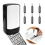 Data Defender Roller Stamp, Confidential Roller Stamp for Identity Theft Protection, Address Blocker Stamp with 6 Ink Refills, 15mm Wide Data Defender for Mail Privacy, Personal Information Security