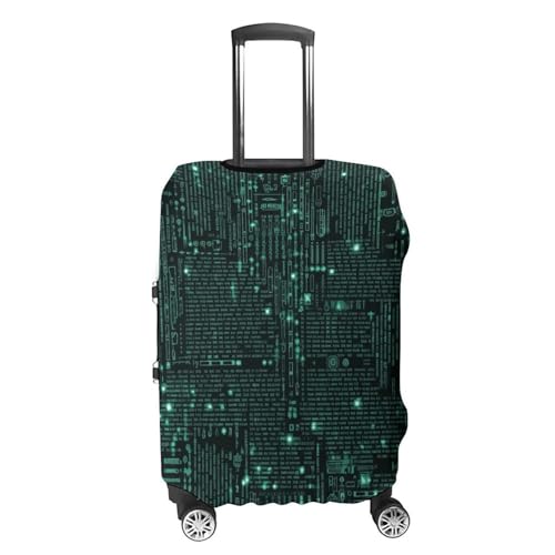 Hacker Luggage Cover, Washable Elastic Suitcase Cover Protector Fit 18-32 Inch Luggage4