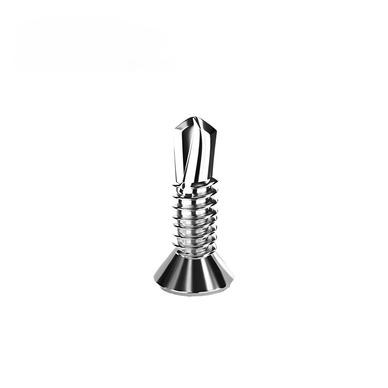 EBZFASO Drawer runners, M4.2 Stainless Steel Self Drilling Screws Phillips Flat Head(13.0MM,100PC)