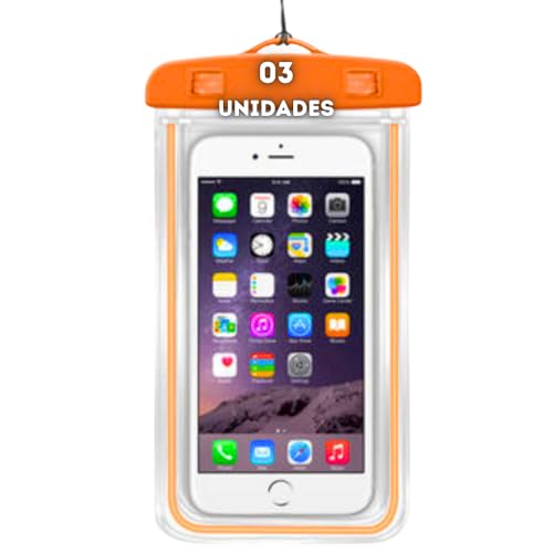 Kit 3 Unidades Capa Case A Prova D'água Impermeável para