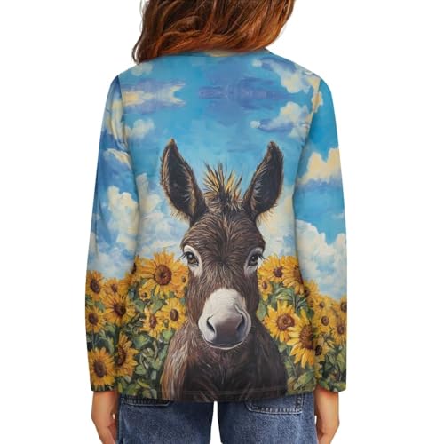 Image of Uourmeti Girls Graphic Tees Long Sleeve T Shirts for Teens Casual Tshirts Junior Sportswear Fall Tops