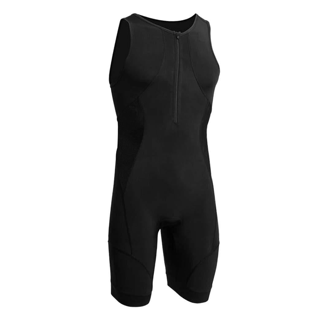 SM SunniMix Adults Tri Suit Cycling Triathlon Sleeveless Sportswear Swimwear Men Sports Suit