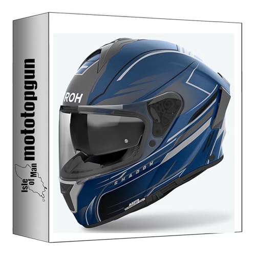 Casque intégral pour moto Airoh Spark 2 bleu mat taille S sp2sh18