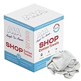 Angel-in-Armor Shop Towels (14”x14”) – 1000 Unit Box of Lint-Free Cotton Shop Towel Cleaning Rags – Durable Shop Rags for Auto, Garage, Industrial, and Commercial Use