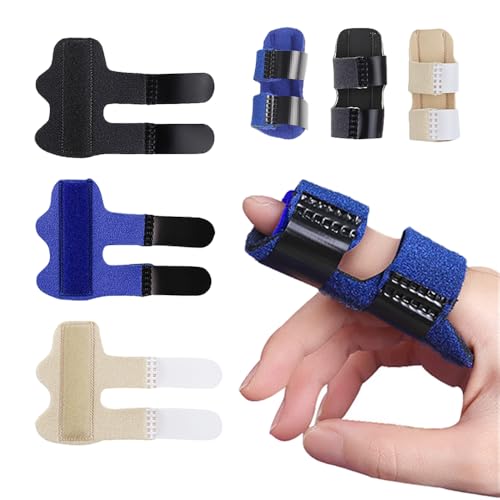 MSLSOZ 3pcs férula dedo ajustable, ortesis del dedo, ferula dedo, La placa de metal de aleación de aluminio integrada tiene un fuerte apoyo, para, dolor articular, lesiones deportivas.