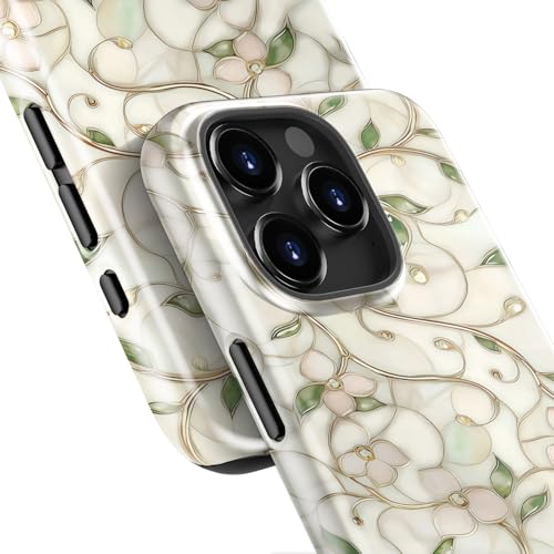 Esdot Cute Case for iPhone 16 Pro Max,Compatible with Magsafe,Trendy Floral - image 6