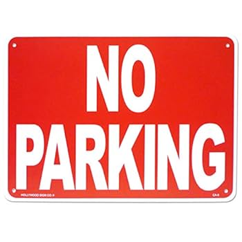 看板　2枚 Amazon | 看板 店舗用 アメリカンサインボード CA8 (駐車禁止 の