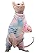 Hairless Cats Clothes Cotton Sweater Shirt Breathable Autumn Winter Warm Wear Cat Apparel Turtleneck Vest Clothes for Sphynx, Cornish Rex, Devon Rex, Peterbald, Hairless Cats Apparel Assorted Size
