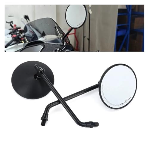 Rétroviseur Latéral Gauche Droit E9 10MM Accessoires De Moto Universels en Verre De Vue Arrière pour Hon&da GROM MSX 125 CMX 500 300 1100 Rebel Guidon Miroirs Arrière – vue 2