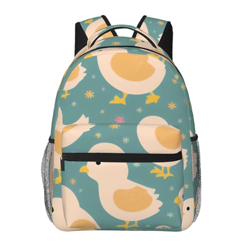 Sac d'école imprimé poulet : le grand sac d'extérieur pour vos sorties et cours