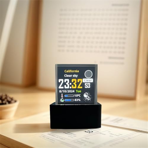 Reloj de escritorio con estaciones meteorologicas WiFi digitales 7
