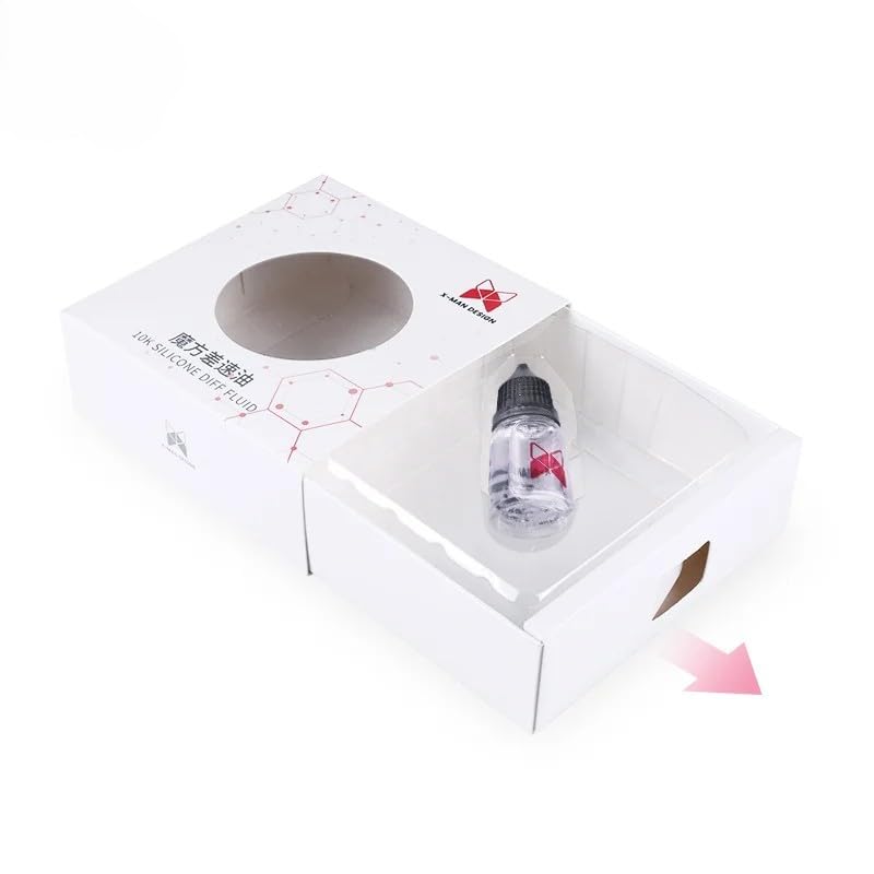 Image of QiYi X-Man Lube 5mL - QiYi X-Man 10K Diff Silicone Lubricant for Speed Cubes - Premium Silicone Formula for Smooth & Long-Lasting Performance on Puzzle Pieces & Core - Cube Maintenance Accessory