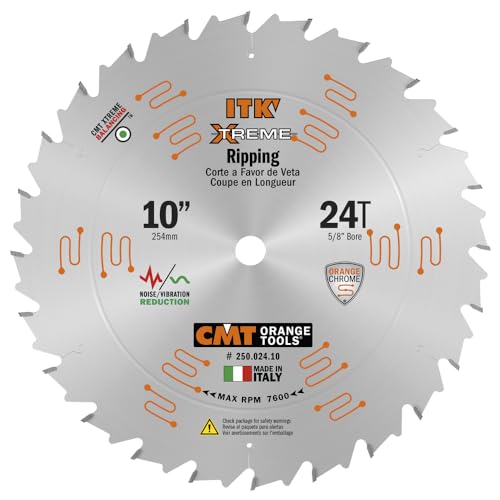 CMT 250.024.10 ITK Xtreme Industrial Rip Saw Blade, 10-Inch ...