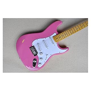 AMINIY Guitare électrique Taille de la Pleine Taille avec Pick-up Maple Col avec Guitare électrique Rose avec Style… - Les Beatles, Paul McCartney, John Lennon, RIngo Starr, George Harrison AMINIY Guitare électrique Taille de la Pleine Taille avec Pick-up Maple Col avec Guitare électrique Rose avec Style… – Image 4