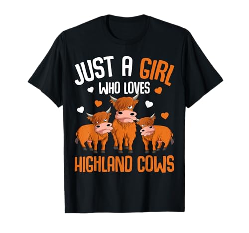 Just A Girl Who Loves Highland Vaches pour enfants T-Shirt