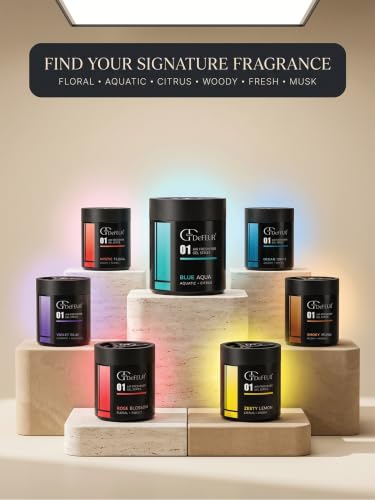 Image of Ocean Drift Gel Car Perfume | 120g Leakproof Air Freshener | Aqua Scent Car Perfume | Long-Lasting 30 Days | Premium Car Accessories | Pack of 3