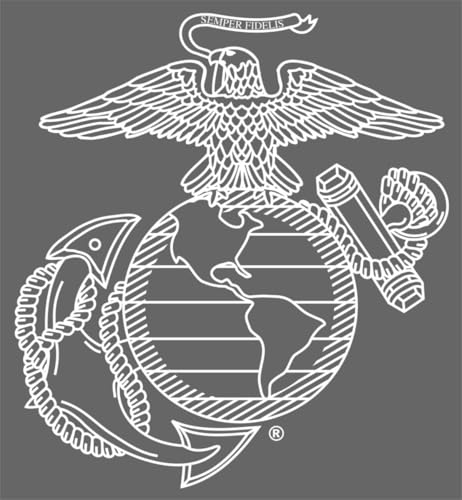 Mitchell Proffitt USMC Vinyl Window Transfer Decal