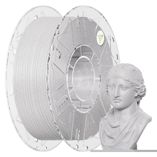 Creality Hyper PLA RFID Marble Filament 1.75mm 1KG, Realistic Stone-Like PLA 3D Printer Filament with RFID, High Speed 30-600mm/s, Natural Marble Texture Filament for Most 3D Printers A-marb