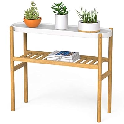 Wisuce Bamboo Plant Shelf Indoor