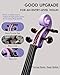 Aileen Violin 4/4 Full Size for Adults Beginners, Purple Fiddle Starter Kit for Students Age 12+, including Music Stand, Unique New Fingerboard Sticker, Mute
