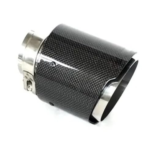 Cola de escape para BMW X5 E53 E70 y X6 E71 F16 con silenciador de fibra de carbono mate 101mm