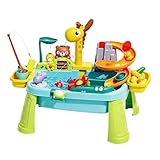 Manolyee Water Play Table,Cute Giraffe Faucet Pretend Play Accessories | Kids Outdoor Water Tables - for Boys Girls 1-5 Years Old Preschoolers Beach Backyard Garden Pool