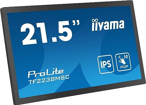 iiyama ProLite TF2238MSC B1 Écran LED 21.5 cadre ouvert écran tactile 1920 x 1080 Full HD IPS 600 cdm² 1000:1 5 ms HDMI DisplayPort - vue 6