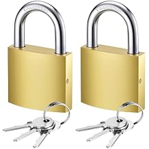 Puroma 2 Pack Keyed Padlocks 33mm Small Lock with Keys, 0.86 Inch Locker Lock for Backpack, Luggage, School Gym Locker, Jewelry Box, Diary Book, Laptop Bags