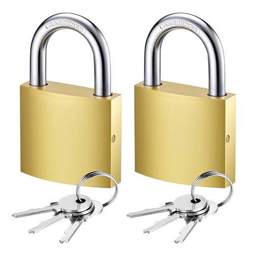 Puroma 2 Pack Keyed Padlocks 33mm Small Lock with Keys, 0.86 Inch Locker Lock for Backpack, Luggage,...