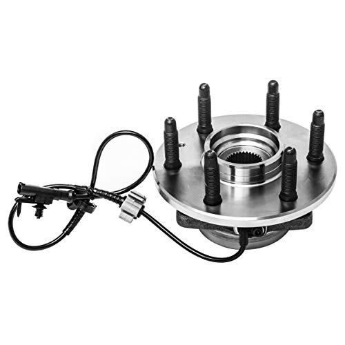 Front Wheel Hub And Bearing Assembly Left Or Right Compatible Cadillac Escalade Esv Ext Chevrolet Avalanche Silverado Suburban Tahoe Gmc Sierra Yukon Base Xl 1500 Auqdd 515096 [ 6 Lug W/Abs Awd 4X4 ] #TOP2