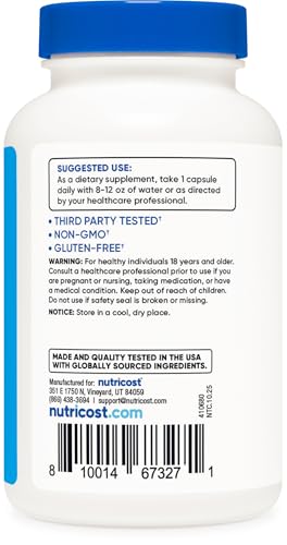 Nutricost Electrolyte Complex Advanced Hydration (120 Capsules) - 8 Hydrating Electrolytes & Vitamins, Gluten Free, Non-GMO, Vegetarian - Image 5