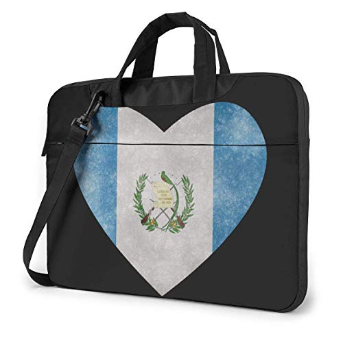 Preisvergleich Produktbild Guatemaltekische Herzflagge Laptoptasche Eine schulterfreie stoßfeste Laptoptasche