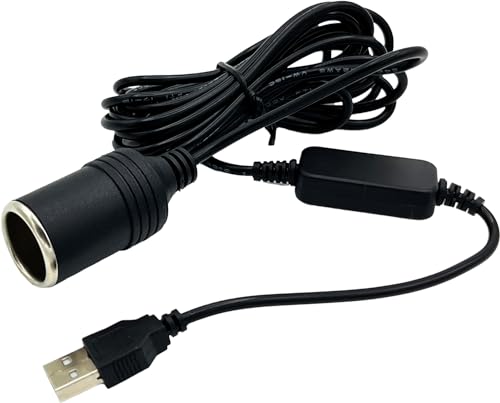 Tradecom VKbgC^[\Pbg USB|[g 12V ԗp XϊA_v^R[h usb VK[\Pbg ϊ  ԍڏ[d J[`[W[ hCuR[_[ [_[oȂǑΉ (300cm 1{)