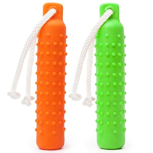 Segzwlor Dog Water Toys, 2 Pack Floating Bumper Fetch Toy Dummy