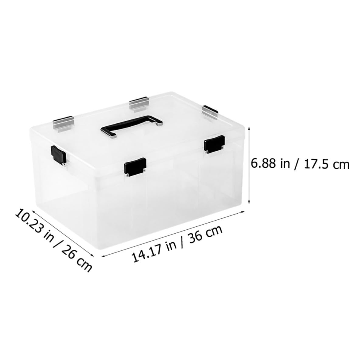 Abaodam Aufbewahrungsbox für Bausteine Transparenter Kunststoff Aufbewahrungsbehälter Kompakt für Zubehör Sortierbox für Haushalt