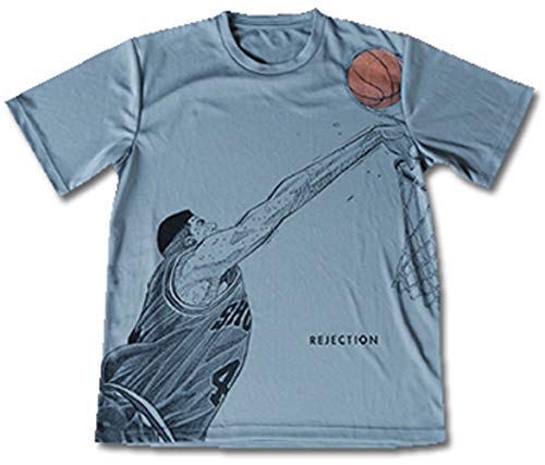(フラワー 井上雄彦) 井上雄彦 ウェア スラムダンク Tシャツ 赤木 REJECTION Tee Gry バスケットボール S