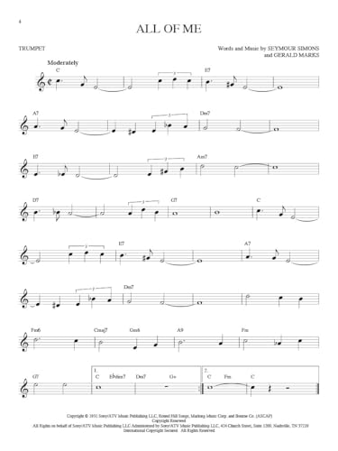 101 Jazz Songs for Trumpet - Trumpet Music Book with Jazz Standards and Contemporary Favorites - Trumpet Book for Beginners and Advanced Players - Image 5