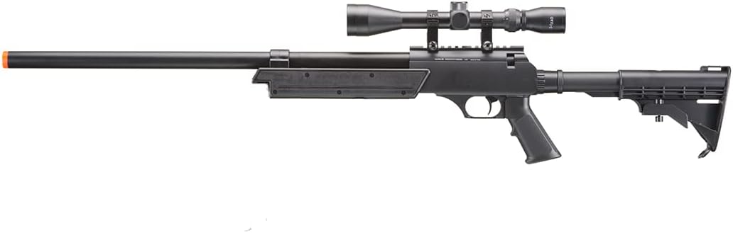 Powerful APS SR-2 Metal Bolt Airsoft Single Bolt Action Sniper Rifle with 3X Scope, Speed Loader and 0.20g 6mm BBS